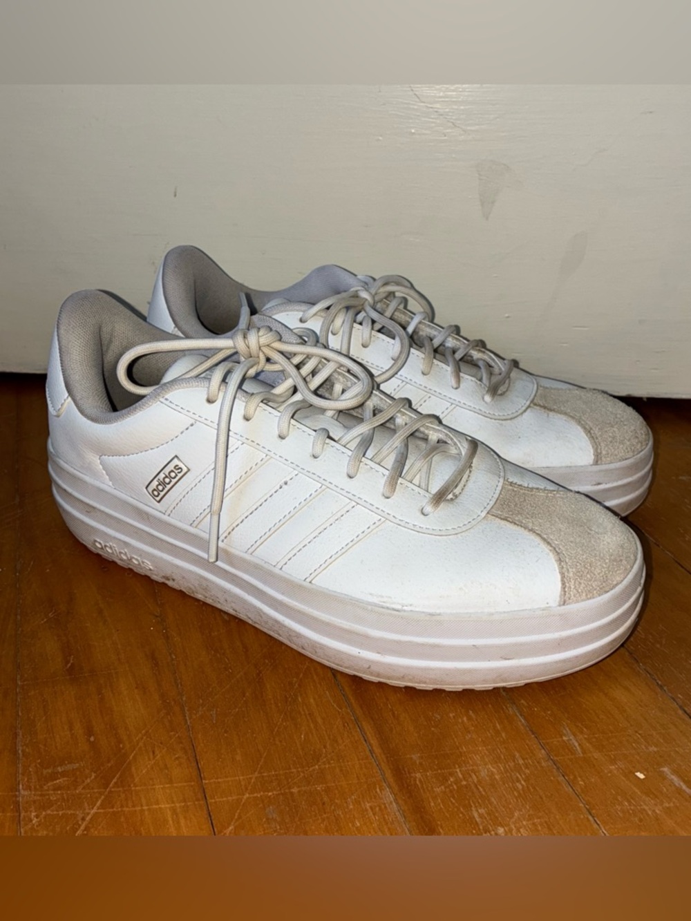 Adidas VL Court Bold IH3082 Sneakers Women's US 9 White Sportswear Shoes EBS1181